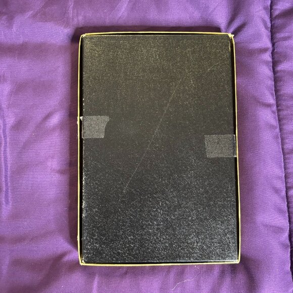 Vintage Otagiri Japan Gold Lacquerware Address Book A-Z Tabs Bamboo Design Box - Picture 3 of 7